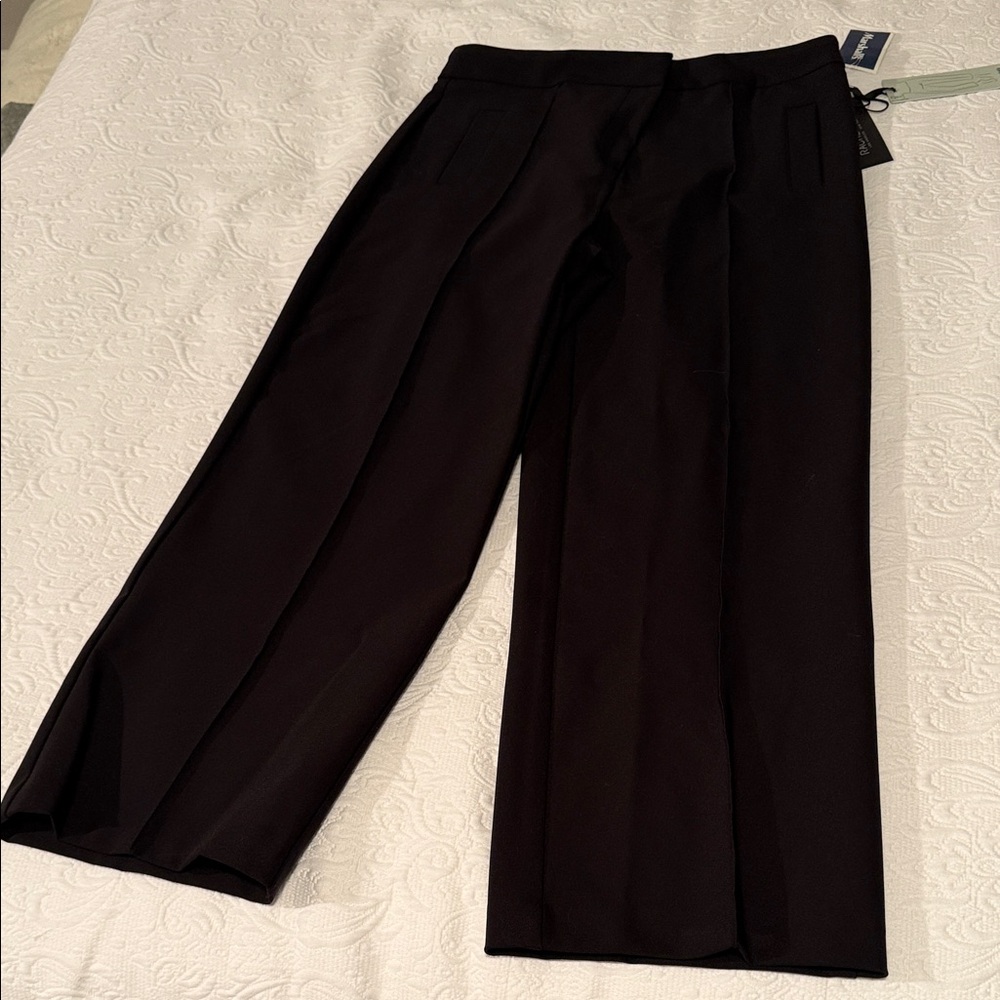Elegant Black Women's Cropped Pants